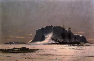 Freeing a Square Rigger by William Bradford Oil Painting