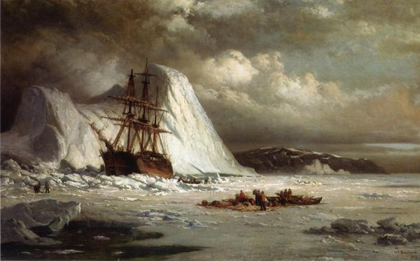 Main Product Photo of Icebound Ship Painting by William Bradford