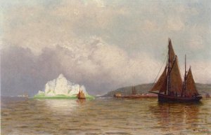 Labrador Fishing Settlement by William Bradford Oil Painting