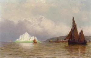 Labrador Fishing Settlement by William Bradford - Oil Painting Reproduction