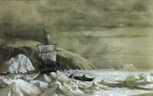 Locked In - Baffin Bay by William Bradford - Oil Painting Reproduction