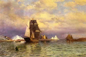 Looking out of Battle Harbor by William Bradford - Oil Painting Reproduction