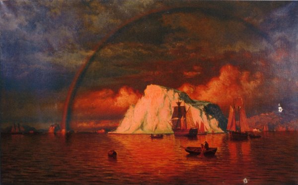 Midnight Sun by William Bradford - Hand-Painted Oil Painting Reproduction
