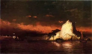 Perce Rock, Belle Isle Straits by William Bradford Oil Painting