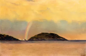 Rainbow over the Arctic by William Bradford - Oil Painting Reproduction