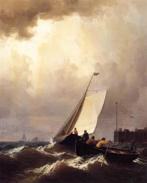 Rough Seas by William Bradford - Oil Painting Reproduction