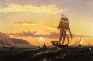 Sunrise on the Bay of Fundy Oil painting by William Bradford