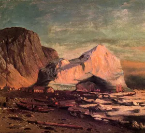 The Ice Gate of Cape St. Michael Oil painting by William Bradford