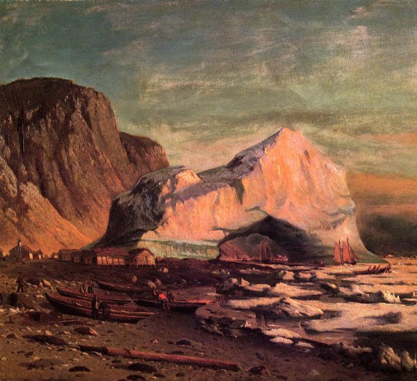 The Ice Gate of Cape St. Michael by William Bradford - Hand-Painted Oil Painting Reproduction