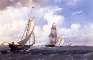 The ' Mary' of Boston Returning to Port by William Bradford Oil Painting