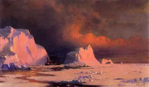 The 'Panther' in Melville Bay painting by William Bradford