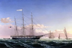 Whaleship 'Jireh Swift' of New Bedford painting by William Bradford