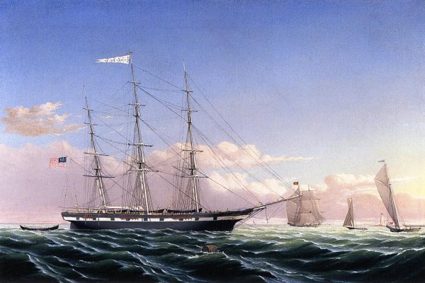 Whaleship 'Jireh Swift' of New Bedford by William Bradford - Hand-Painted Oil Painting Reproduction