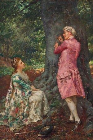 Etched with love by William Breakspeare Oil Painting