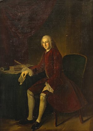Portrait of William Pitt, 1st Earl of Chatham by William Bright Morris Oil Painting