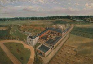 Tiptree Hall and Farm, Essex by William Brown Oil Painting