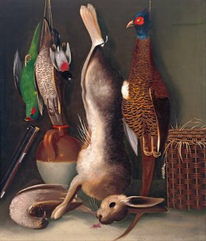 Still life with game by William Buelow Gould Oil Painting