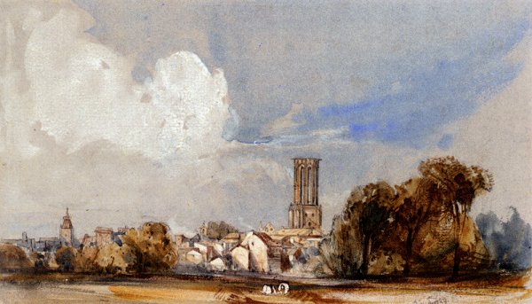 Aix, Bouche Du Rhone by William Callow - Hand-Painted Oil Painting Reproduction