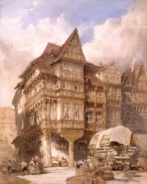 Albrecht Durer's House at Nuremberg Oil painting by William Callow