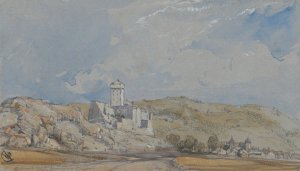 Chateau de Lourdes by William Callow Oil Painting