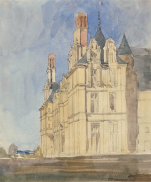 Chateau d'Ecouen by William Callow Oil Painting
