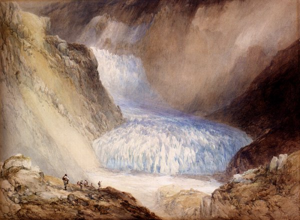 Main Product Photo of Glacier Du Rhone And The Garlingstock, Pass Of The Furca, Switzerland Painting by William Callow