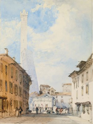 Street In Bologna by William Callow Oil Painting