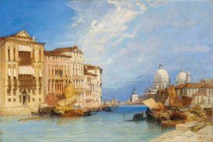 The Grand Canal, Venice Oil painting by William Callow
