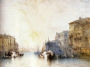 The Grand Canal, Venice Oil painting by William Callow