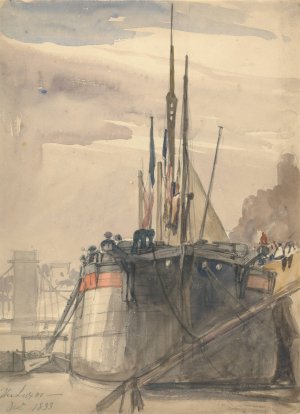 The Luxor, Paris, December 1833 Oil painting by William Callow