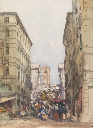 The Rialto by William Callow Oil Painting