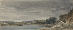 The Seine at St. Cloud by William Callow Oil Painting