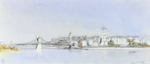 Valence, on the Rhone by William Callow - Oil Painting Reproduction