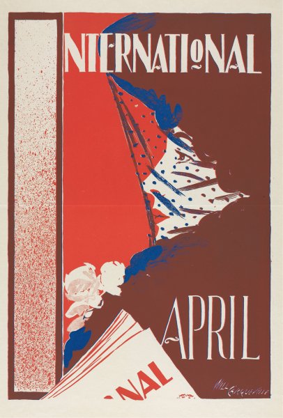 International, April  by William Carqueville - Hand-Painted Oil Painting Reproduction