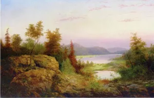Autumn Landscape by William Charles Anthony Frerichs - Oil Painting Reproduction