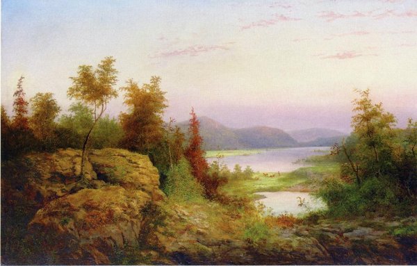 Main Product Photo of Autumn Landscape Painting by William Charles Anthony Frerichs