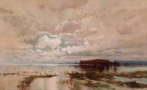 The flood in the Darling 1890 by William Charles Piguenit Oil Painting
