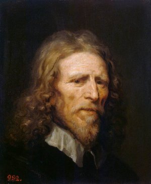 Portrait of Abraham van der Doort Oil painting by William Charles Thomas Dobson