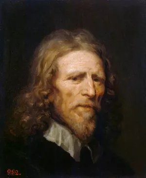 Portrait of Abraham van der Doort by William Charles Thomas Dobson Oil Painting