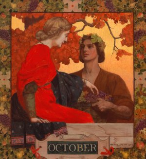 October Oil painting by William Clarke Rice
