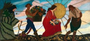 The Four Seasons by William Clarke Rice Oil Painting