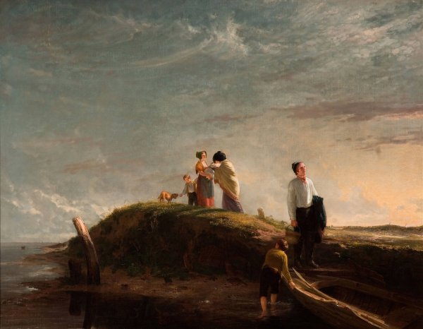 Main Product Photo of The Reluctant Departure  Painting by William Collins