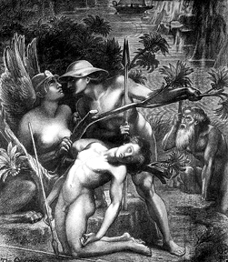 Main Product Photo of The Question also known as Relief Painting by William Coventry Wall