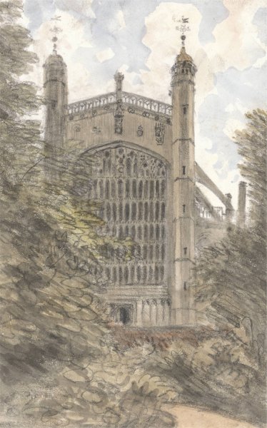 Main Product Photo of St. George's Chapel, Windsor, West End, July 19, 1832, 10 am  Painting by William Crotch