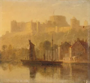 Windsor Castle from the Thames by William Daniell Oil Painting