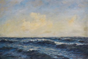 On the High Seas by William De Goumois Oil Painting