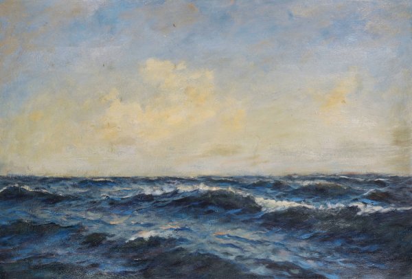 On the High Seas by William De Goumois - Hand-Painted Oil Painting Reproduction