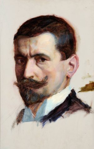 Self-Portrait by William De Goumois Oil Painting
