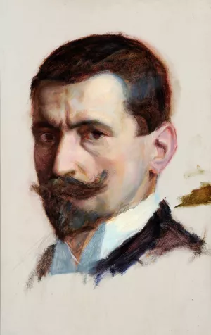 Self-Portrait by William De Goumois Oil Painting