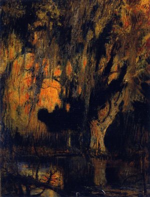 Georgia also known as Live Oak at Sunset by William De Leftwich Dodge Oil Painting